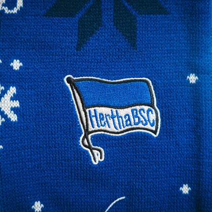 Hertha Schal Weihnachten Detail Hertha Stick