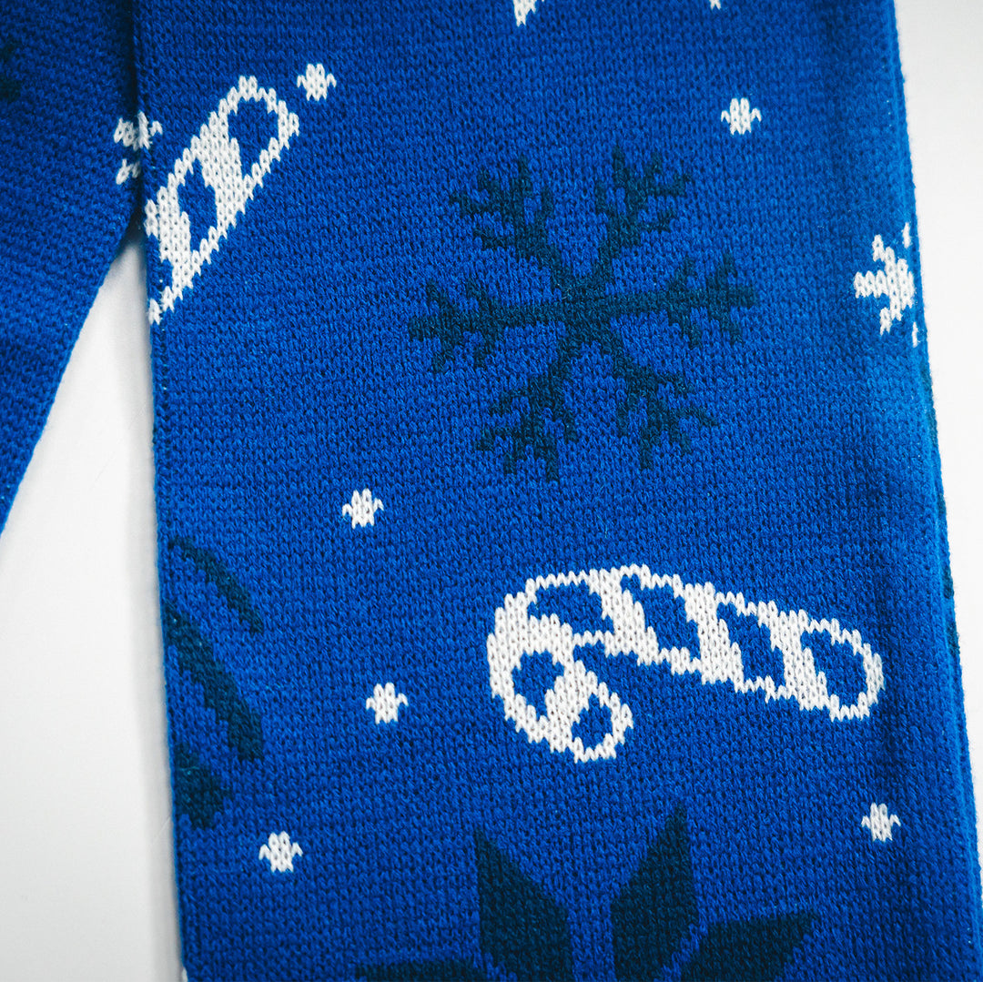 Hertha Schal Weihnachten Detail Bemusterung