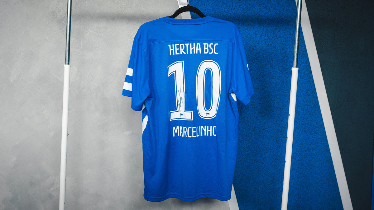 Hertha Berliner Weg Trikot Marcelinho #10 Rückseite
