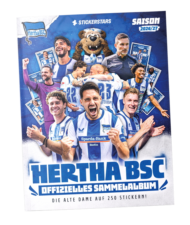 Hertha Stickersammelalbum Vorderansicht
