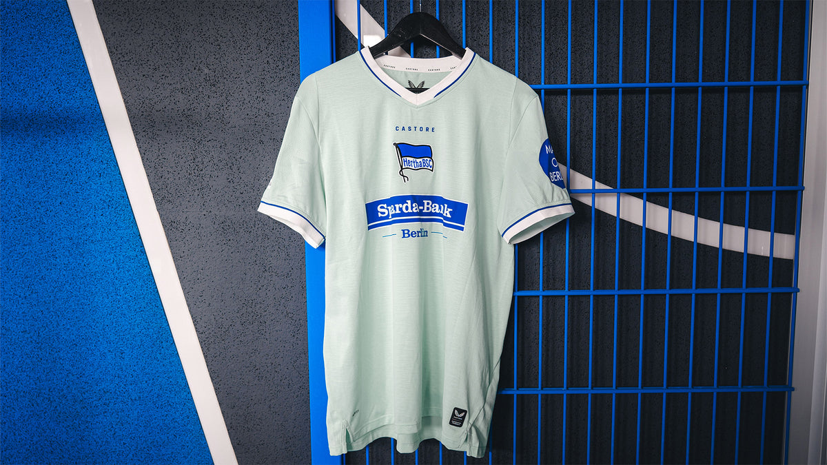 Hertha Matchworn Ausweichtrikot Brekalo 7 #OSNBSC Vorderansicht