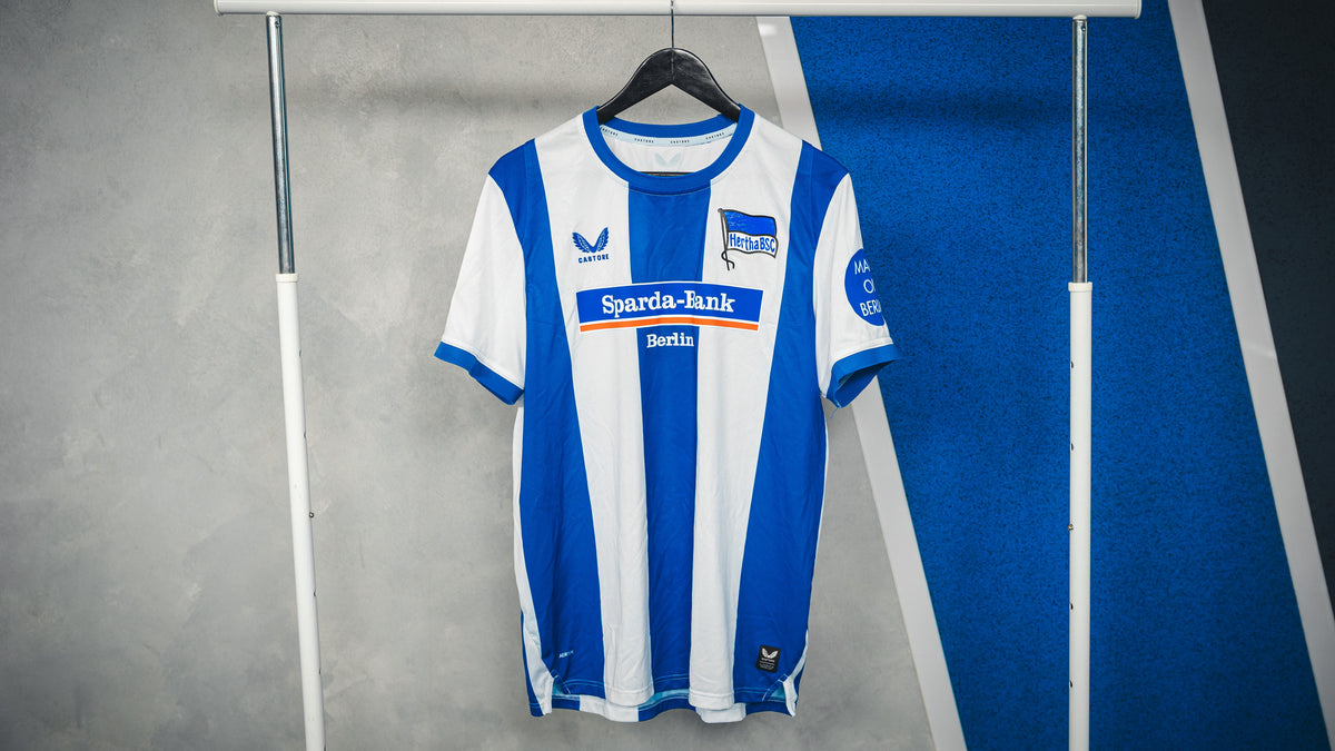 Hertha Matchworn Heimtrikot Gechter 44 #SGDBSC Vorderansicht