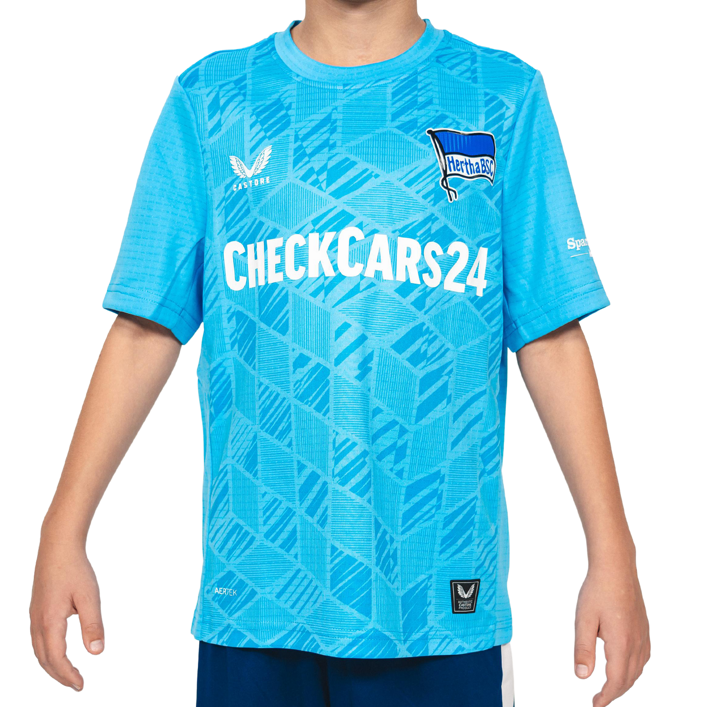 Hertha Torwarttrikot 25/26 blau Kids [front]