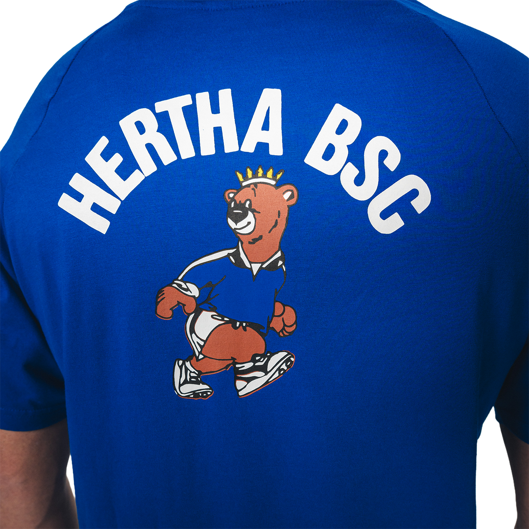 Hertha T-Shirt Sterne Blau Detail hinten
