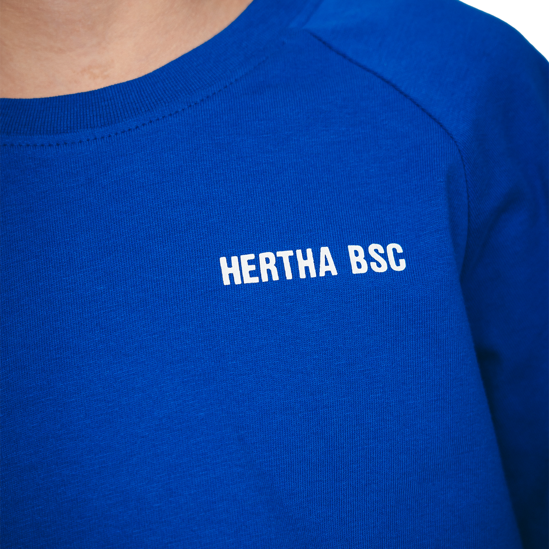 T-Shirt Sterne Blau Kids Detail Brustbereich