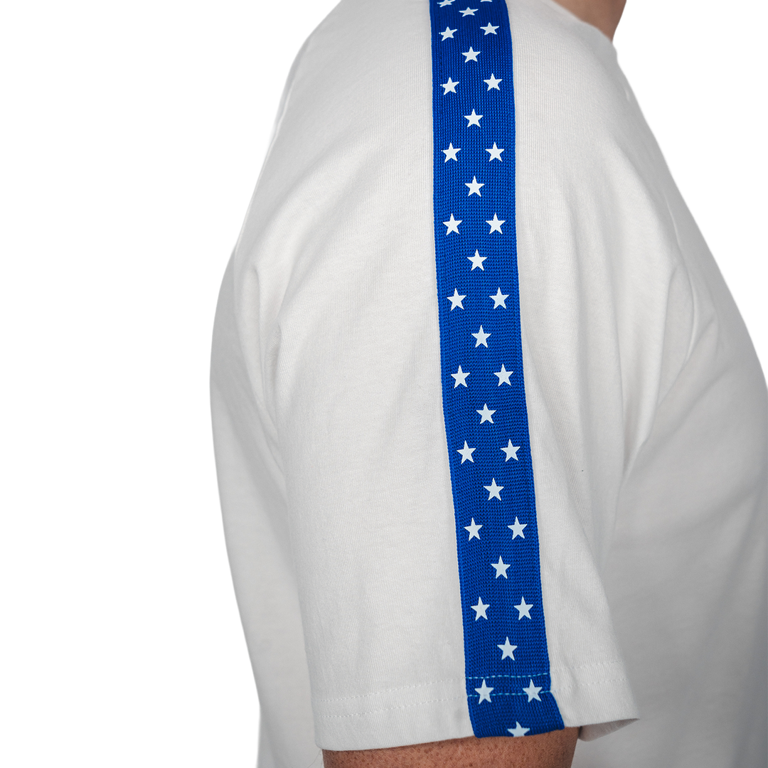 Hertha T-Shirt Sterne Weiß Detail Ärmel