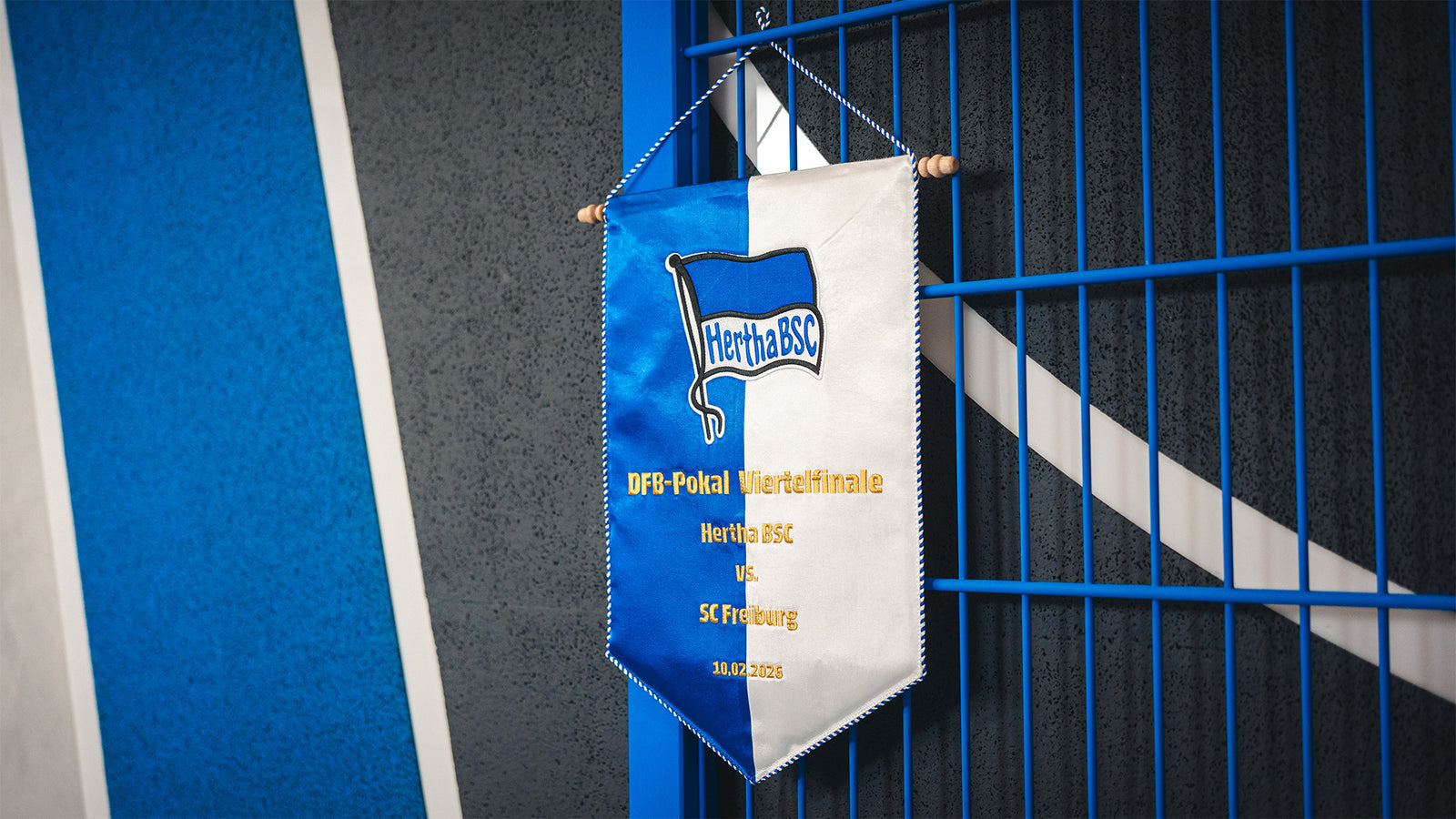 Hertha DFB-Pokal Viertelfinale Übergabewimpel #BSCSCF