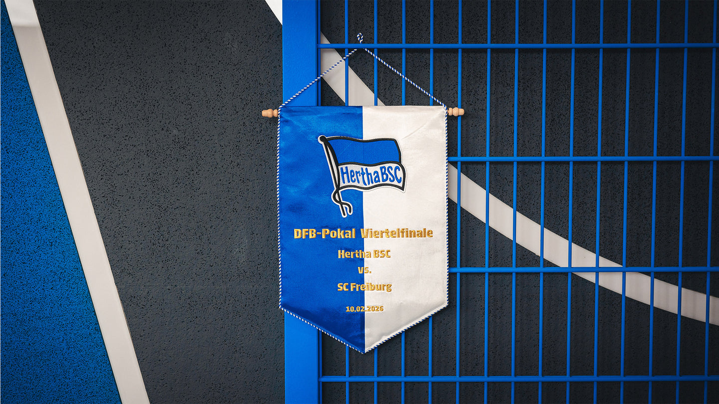 Hertha DFB-Pokal Viertelfinale Übergabewimpel #BSCSCF
