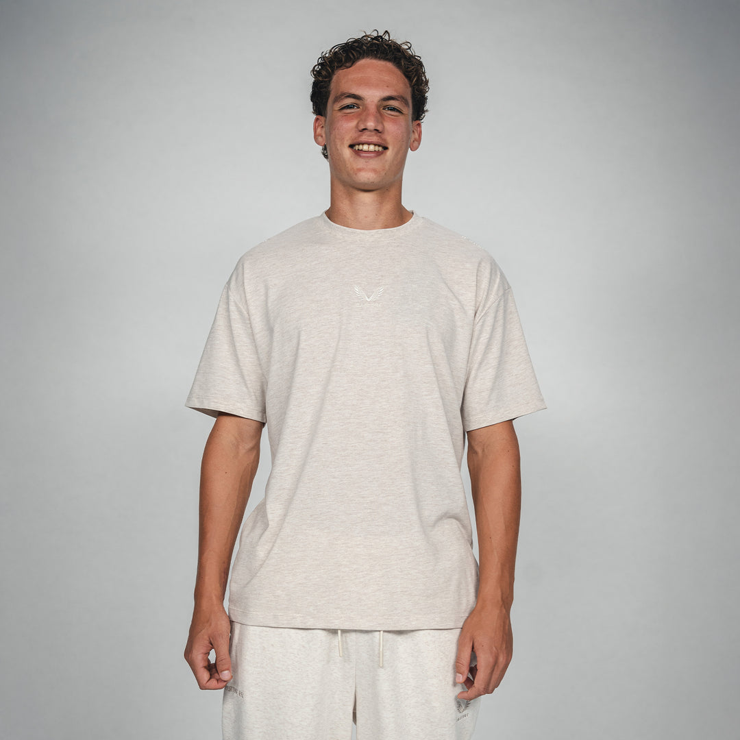 T-Shirt Castore Lifestyle beige Front