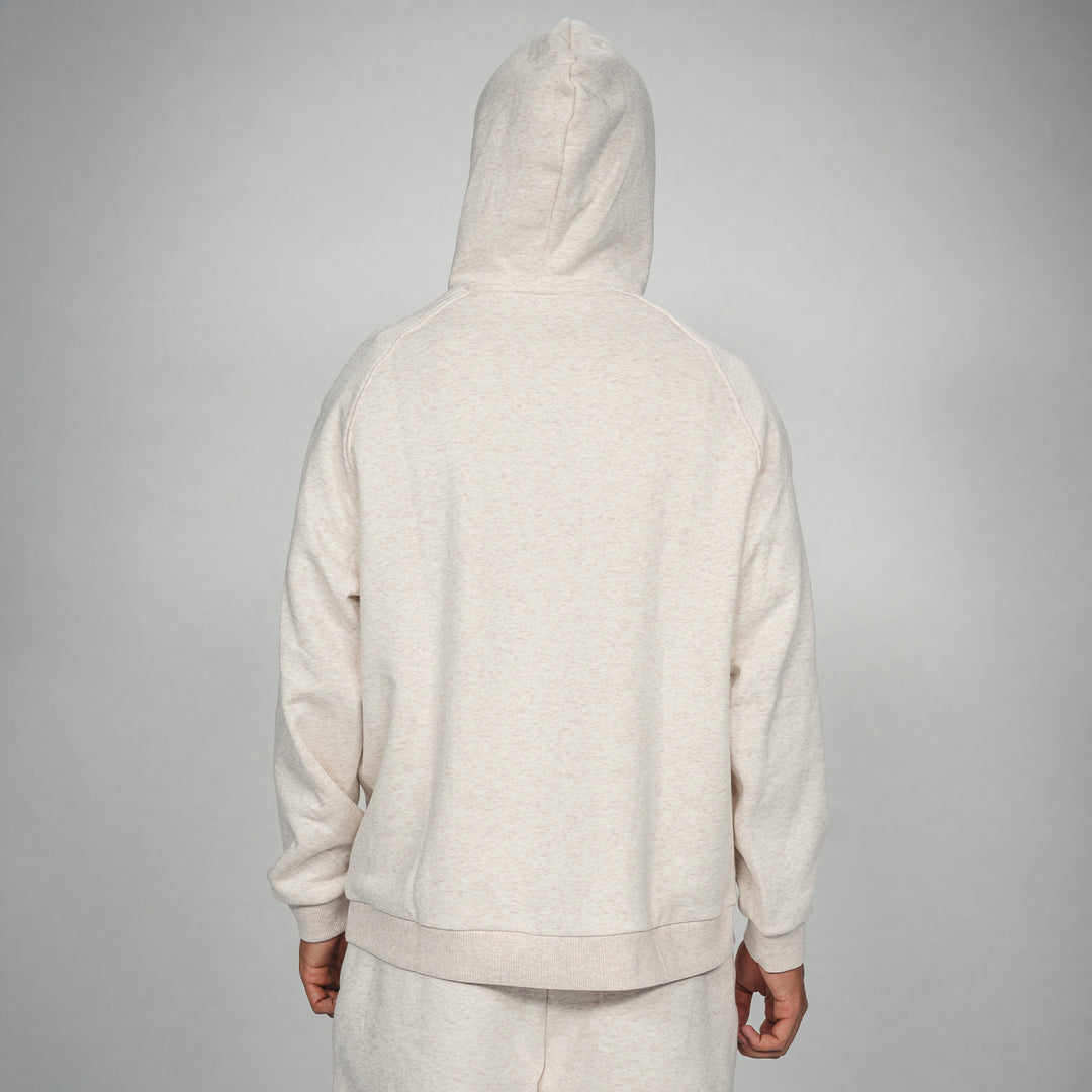 Hoodie Castore Lifestyle beige Kapuze Rücken