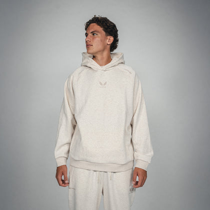 Hoodie Castore Lifestyle beige Front