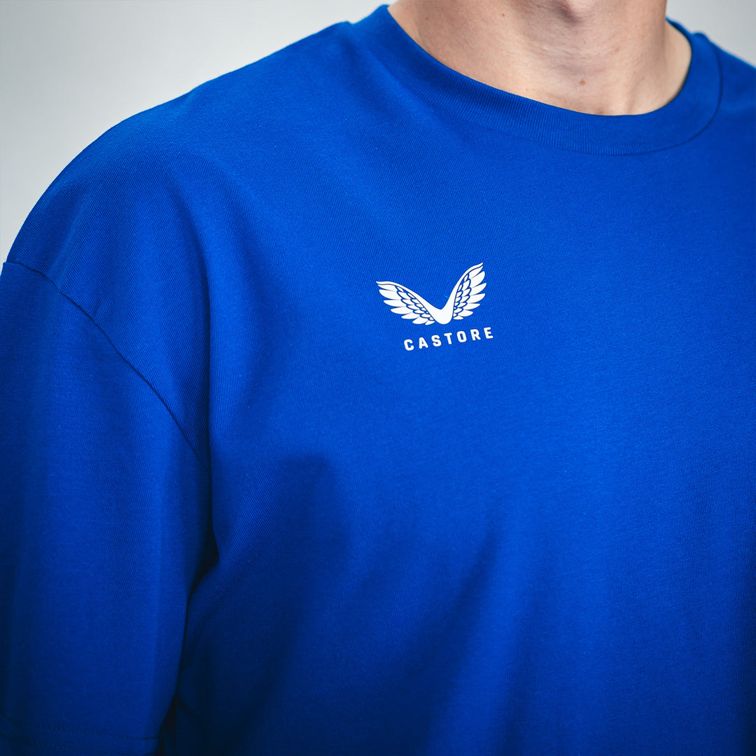 Hertha T-Shirt Castore Logo blau Castore Detail