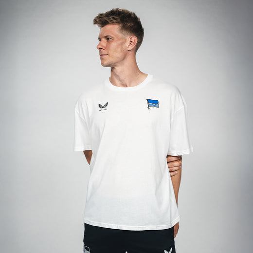 T-Shirt Castore Logo weiß