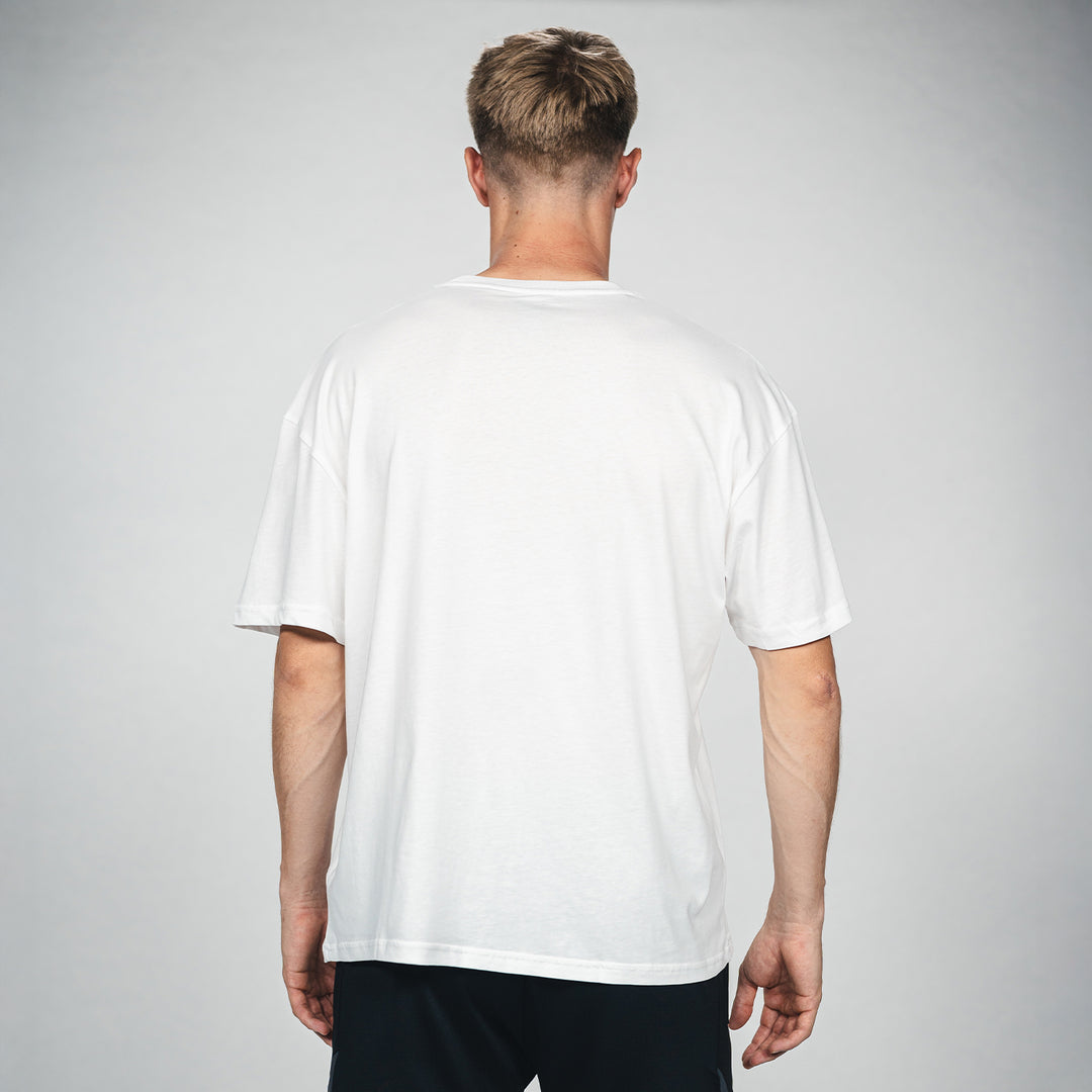 T-Shirt Castore Logo weiß Rücken