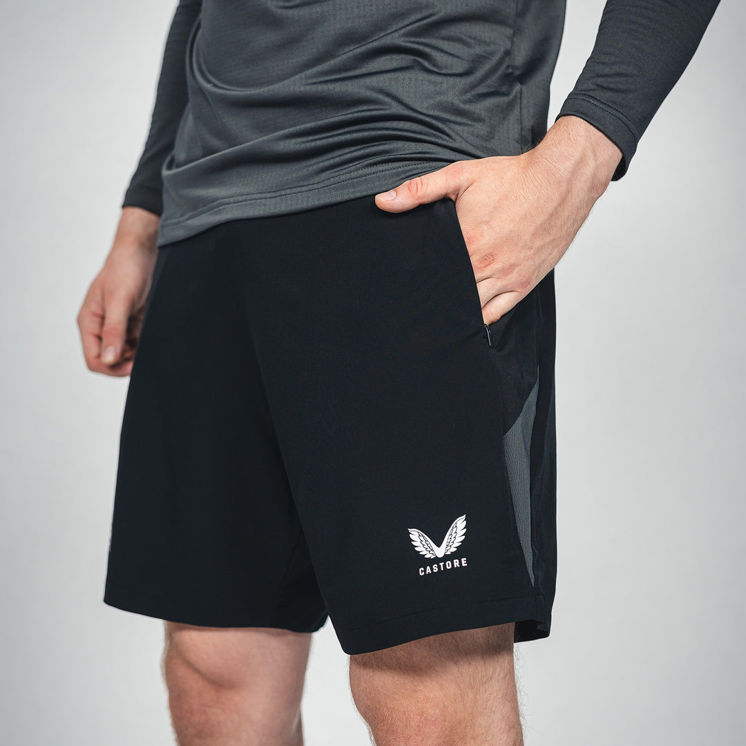 Hertha Trainingsshorts Profi 26/27 mit Taschen Detail Tasche