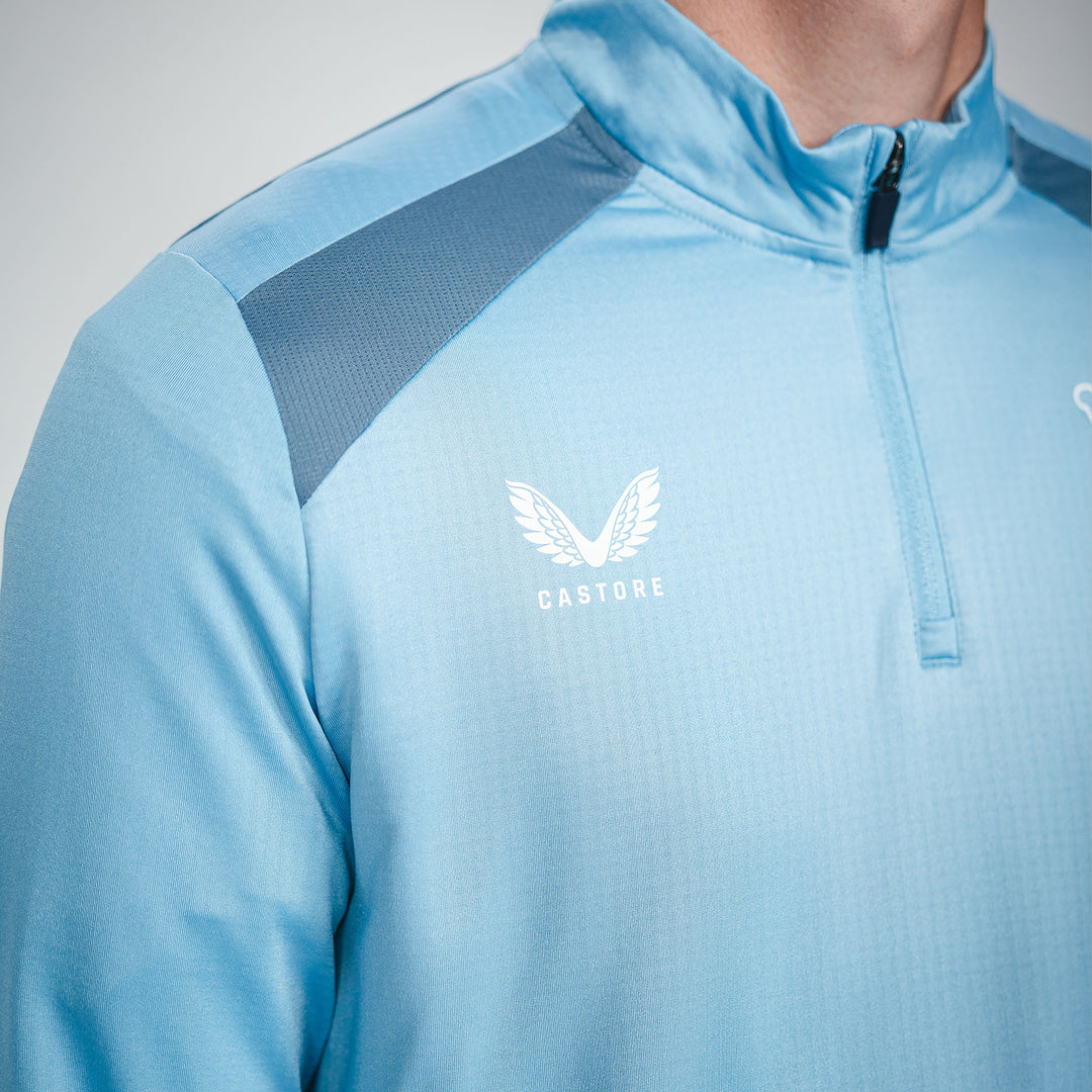 Hertha Trainingstop Profi Zip 26/27 Spielerversion Detail Castore