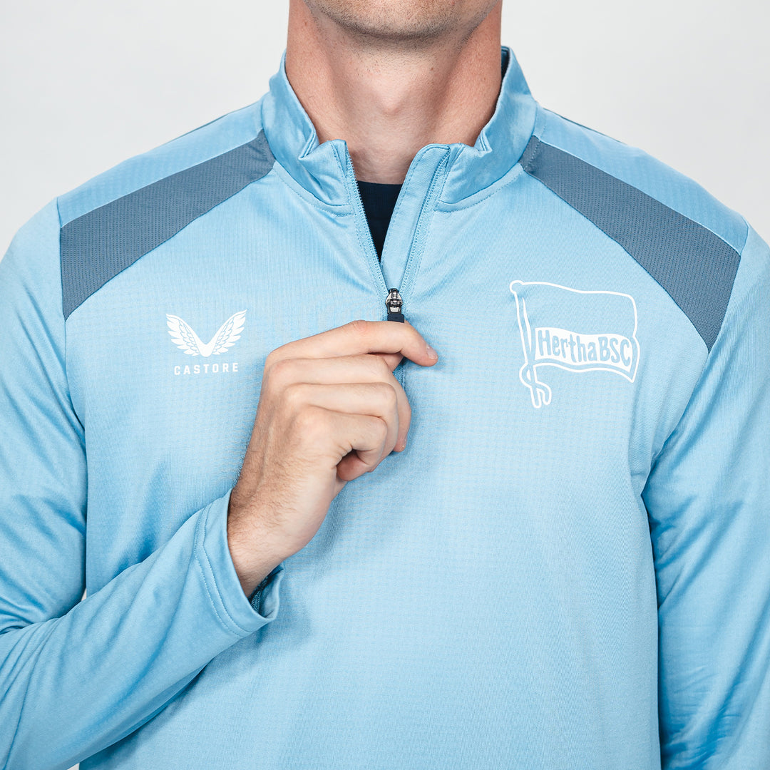 Hertha Trainingstop Profi Zip 26/27 Spielerversion Detail Zip