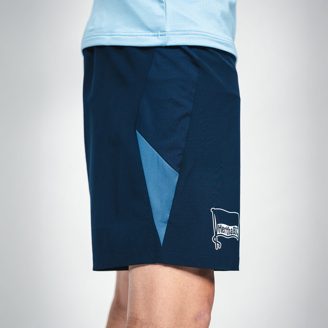 Hertha Trainingsshorts Profi 26/27 ohne Taschen Seitenansicht