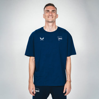 Hertha T-Shirt Castore Logo navy Frontansicht
