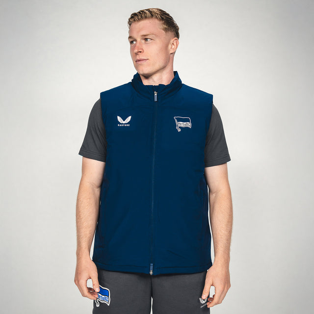 Hertha Weste Castore Navy Frontansicht