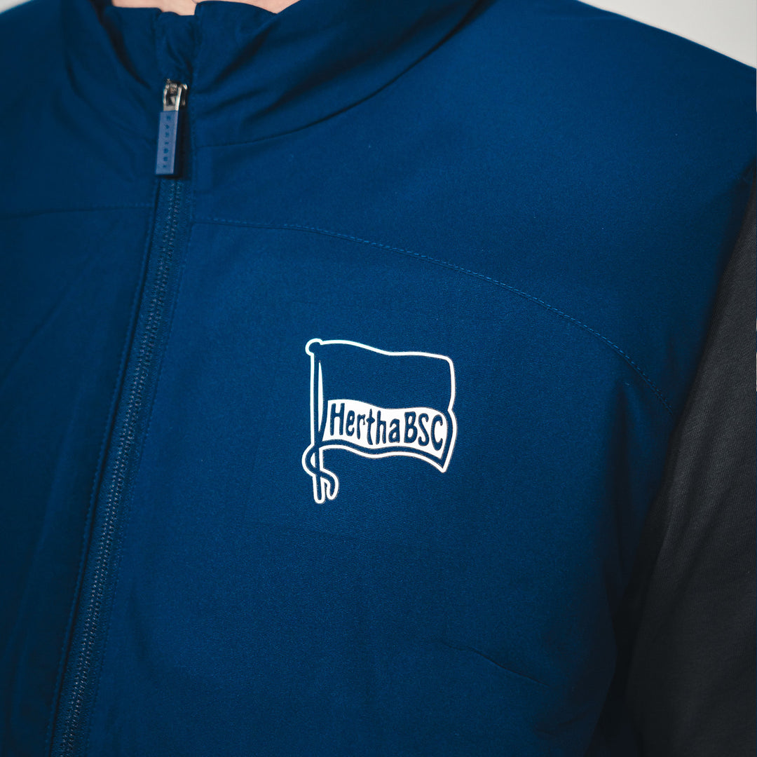 Hertha Weste Castore Navy Detailansicht
