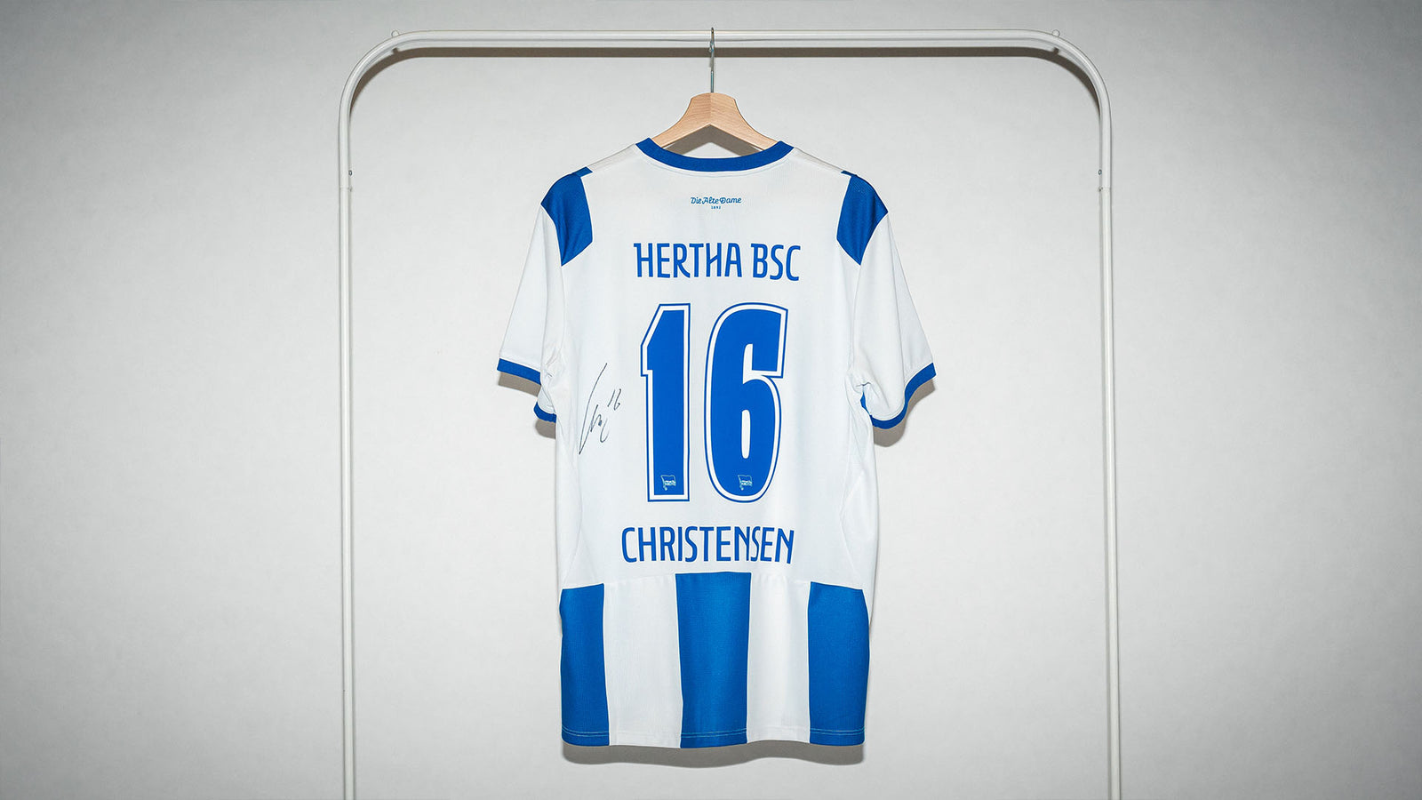 Hertha Heimtrikot Gustav Christensen Rückenansicht