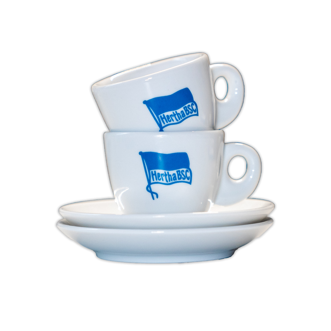 Hertha BSC Espresso 2er Set Logo