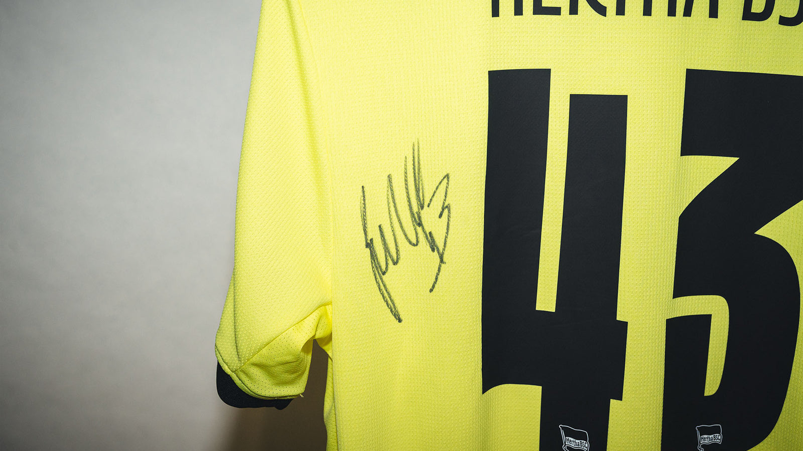 Hertha Heimtrikot Tim Goller Rückenansicht Detail
