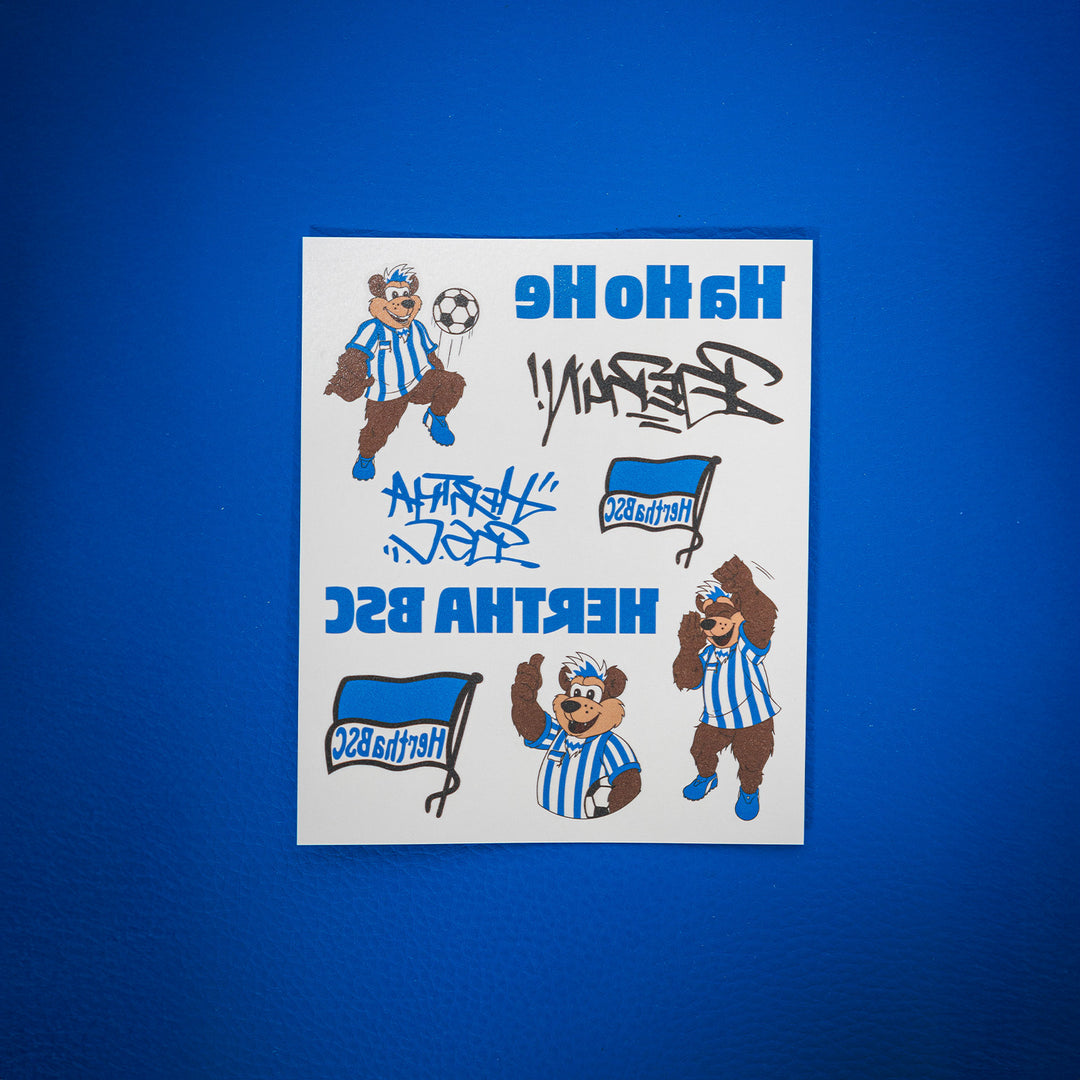Hertha Hauttattoo-Set geöffnet