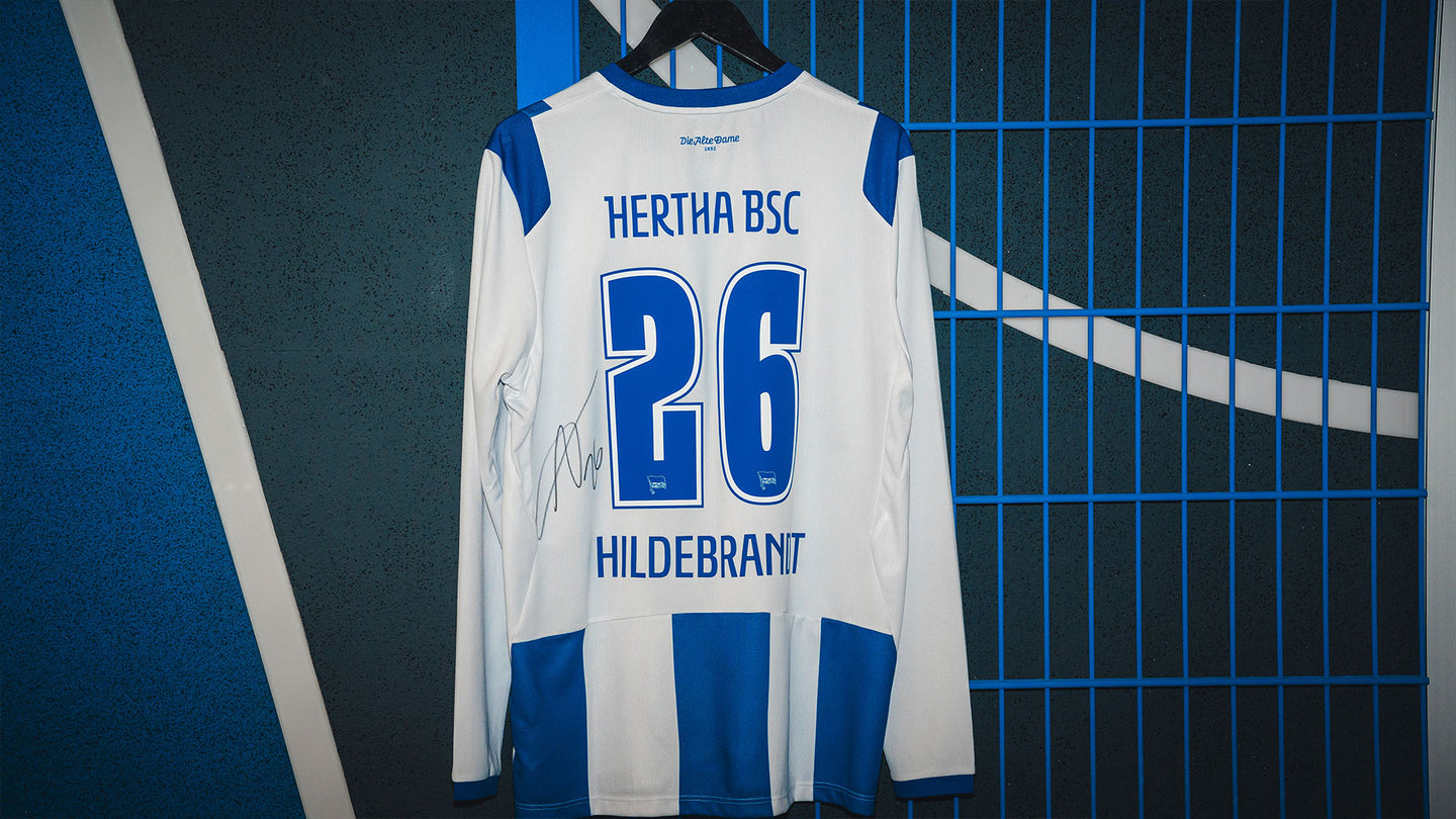 Hertha Heimtrikot Niklas Hildebrandt Rückenansicht