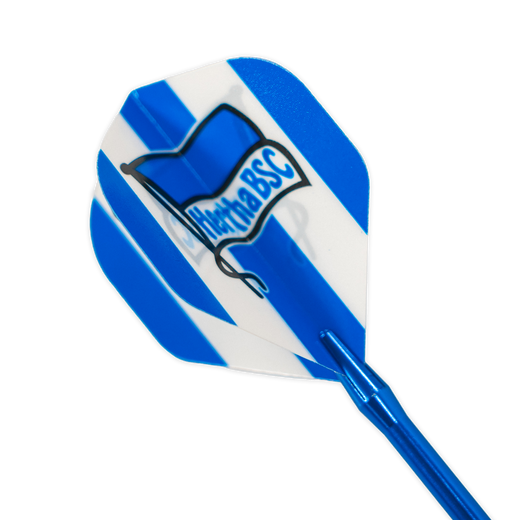 Hertha Dart Flights Blau-Weiß 3er-Set