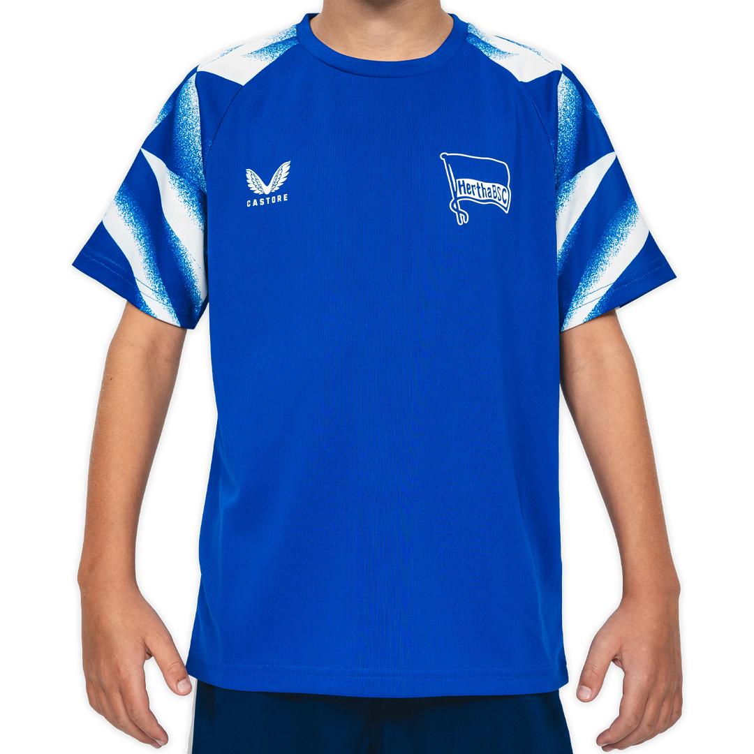 Trainingsshirt Graphic Sleeve Kids blau