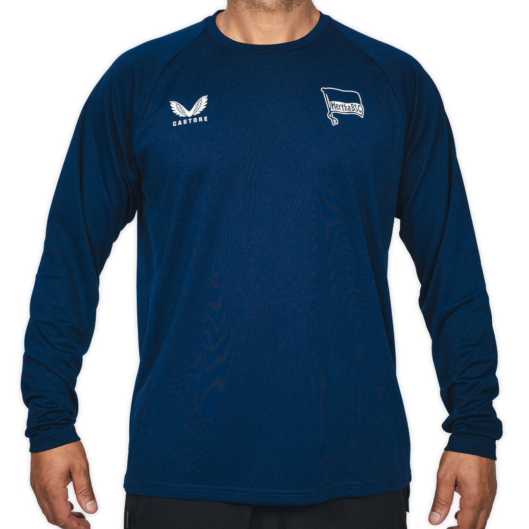 Trainingsshirt Castore navy langarm