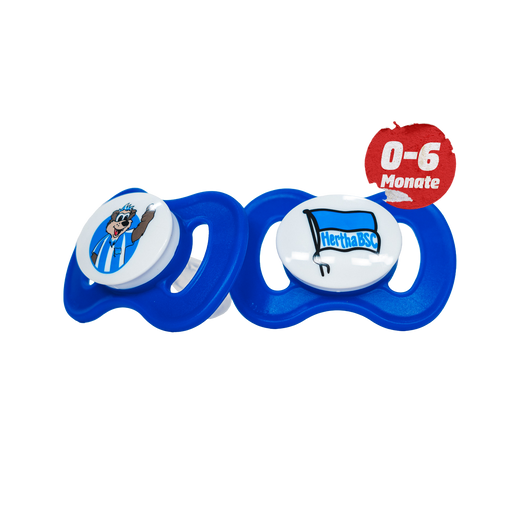 Schnuller 2er Set Blau 0-6 Monate