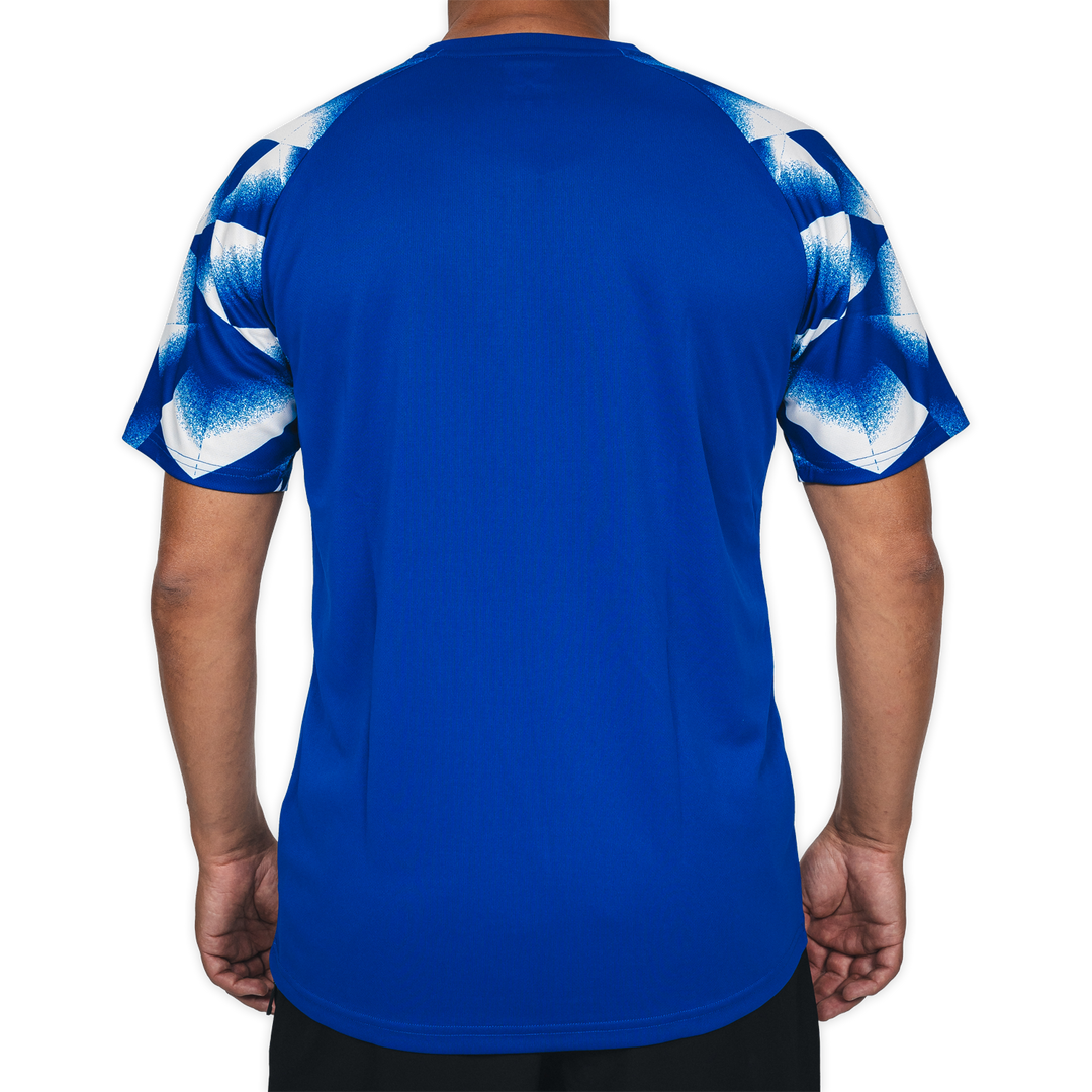 Trainingsshirt Graphic Sleeve blau