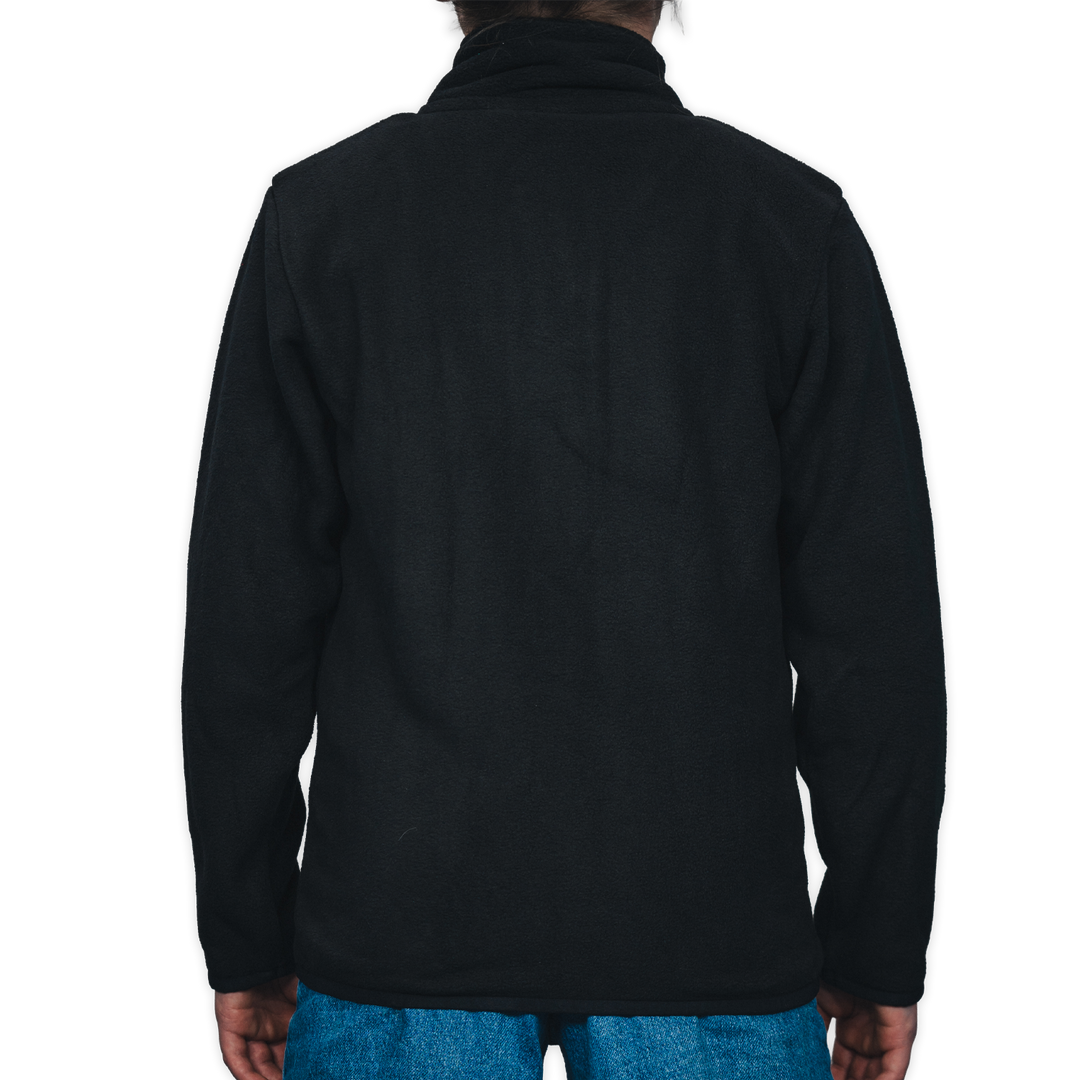 Fleecejacke Logo Schwarz Kids