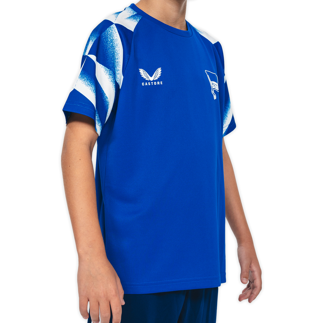 Trainingsshirt Graphic Sleeve Kids blau