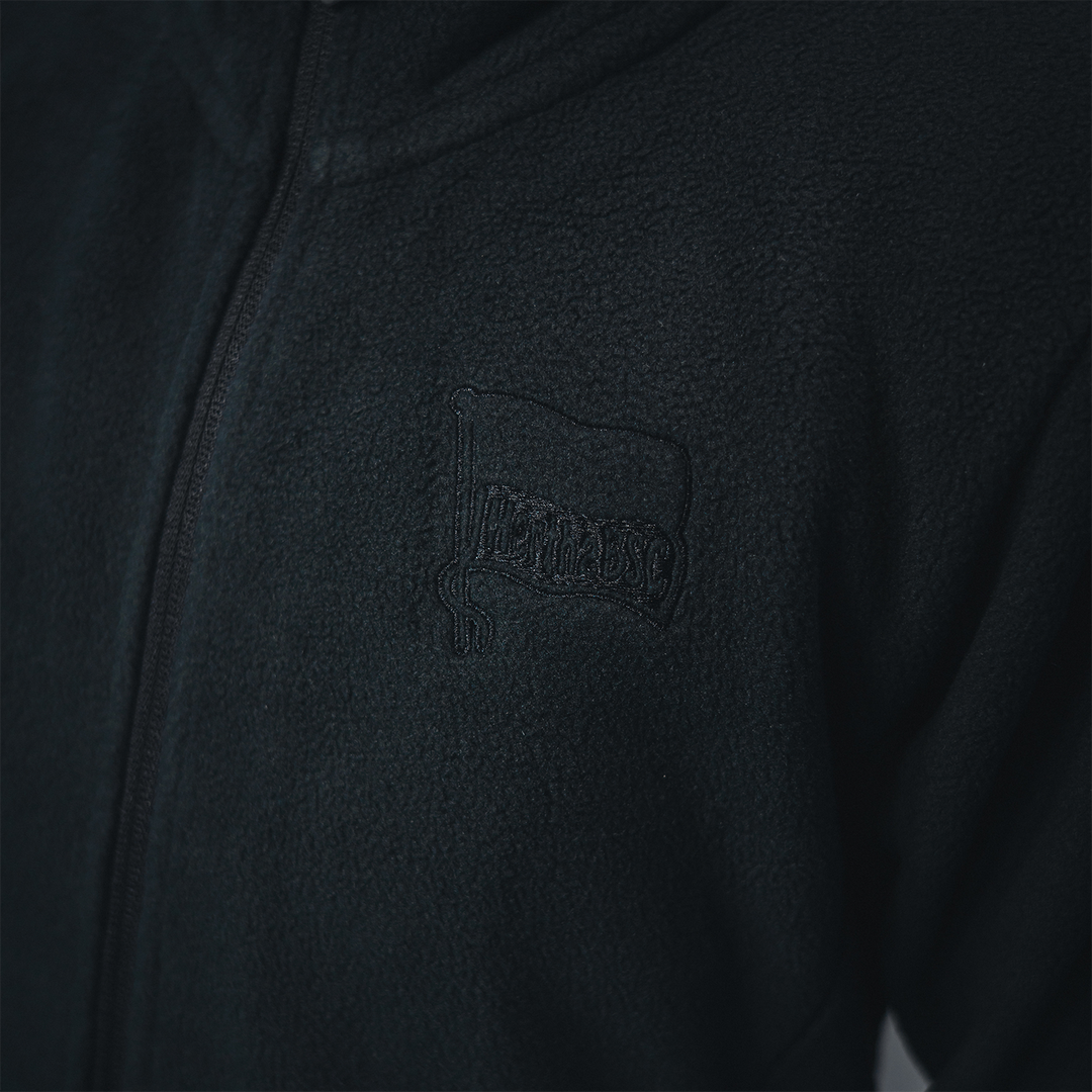 Fleecejacke Logo Schwarz Kids