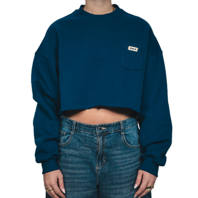 Hertha Sweatshirt Cropped Tag 1892 Vorderansicht