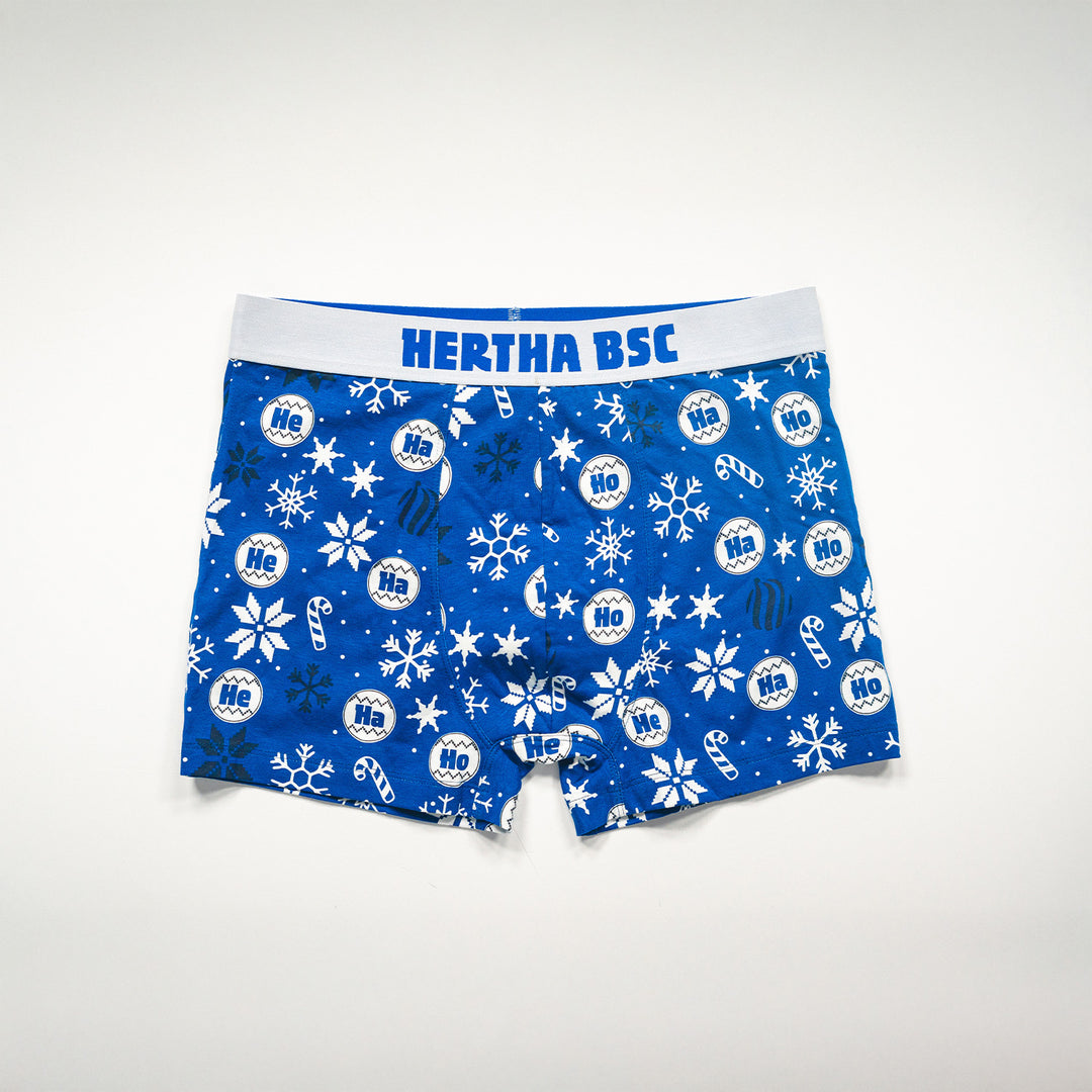 Hertha Boxershorts Weihnachten 2er Set Vorderansicht