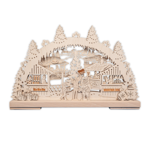 Schwibbogen Weihnachtsmarkt