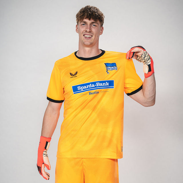 Hertha Torwarttrikot 26/27 orange kurzarm mit Tim Goller