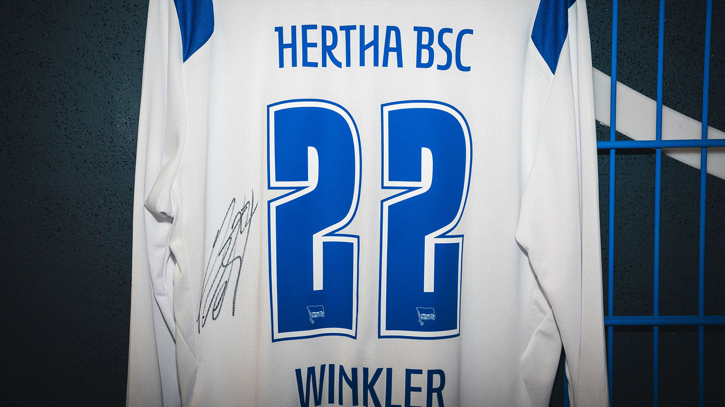 Hertha Heimtrikot Marten Winkler Rückenansicht Detail